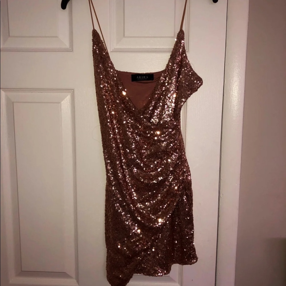 Pink Glitter Party Dress